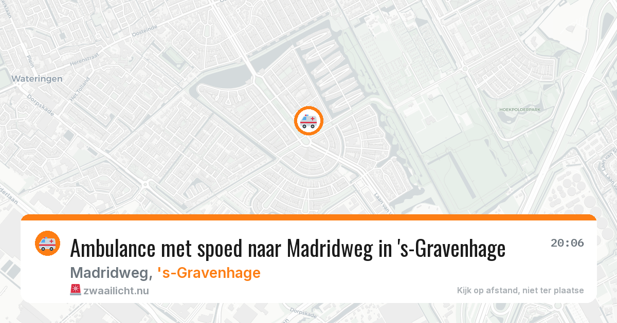 Ambulance met spoed naar Madridweg in 's-Gravenhage — 30 mei 2026