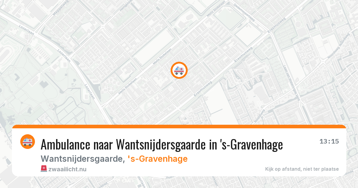 Ambulance naar Wantsnijdersgaarde in 's-Gravenhage — 10 jul 2026