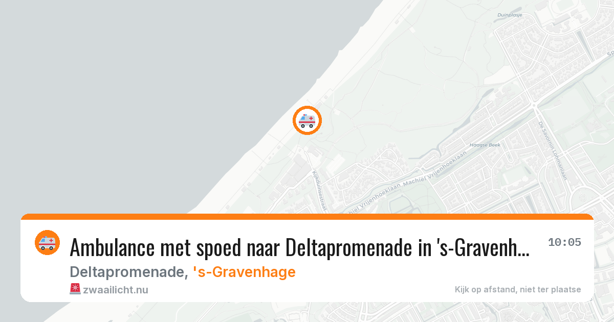 Ambulance met spoed naar Deltapromenade in 's-Gravenhage — 29 mei 2026