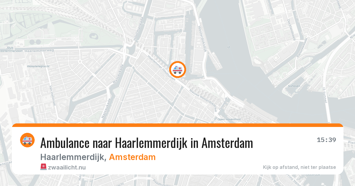 Ambulance naar Haarlemmerdijk in Amsterdam — 25 mrt 2026