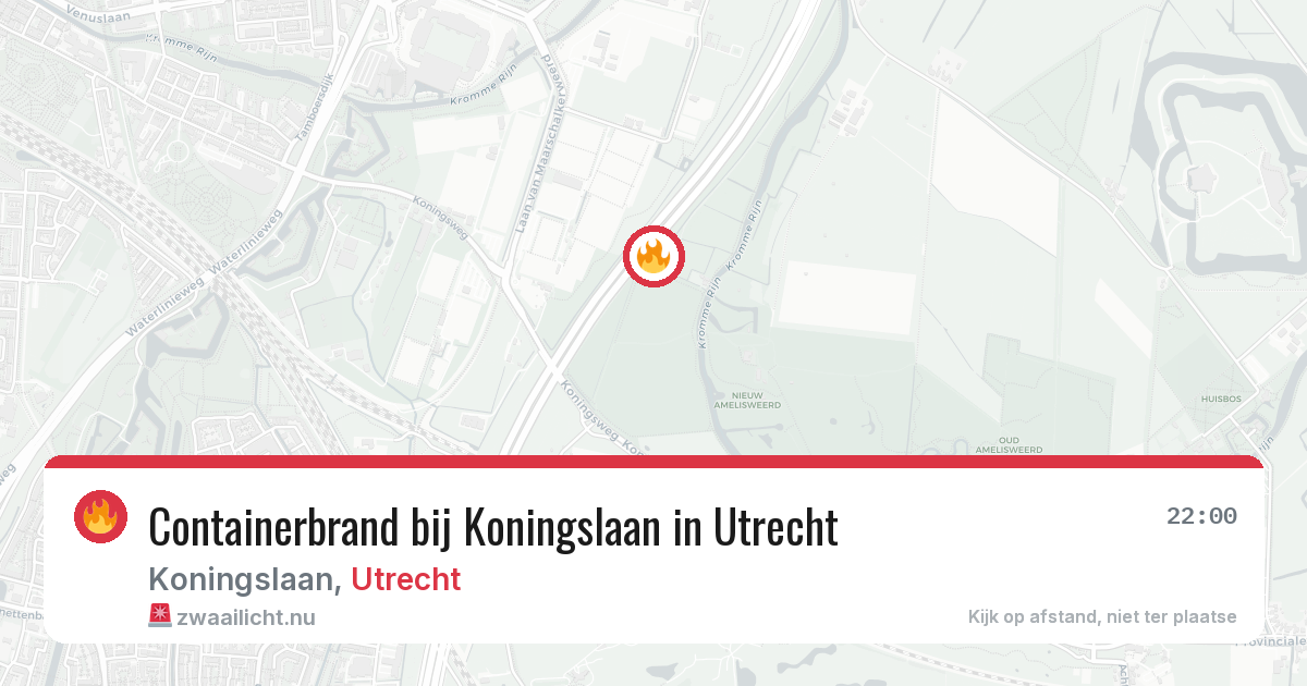 Containerbrand bij Koningslaan in Utrecht — 25 mei 2026