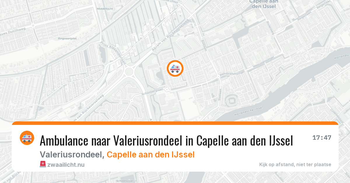 Ambulance naar Valeriusrondeel in Capelle aan den IJssel — 23 jul 2026