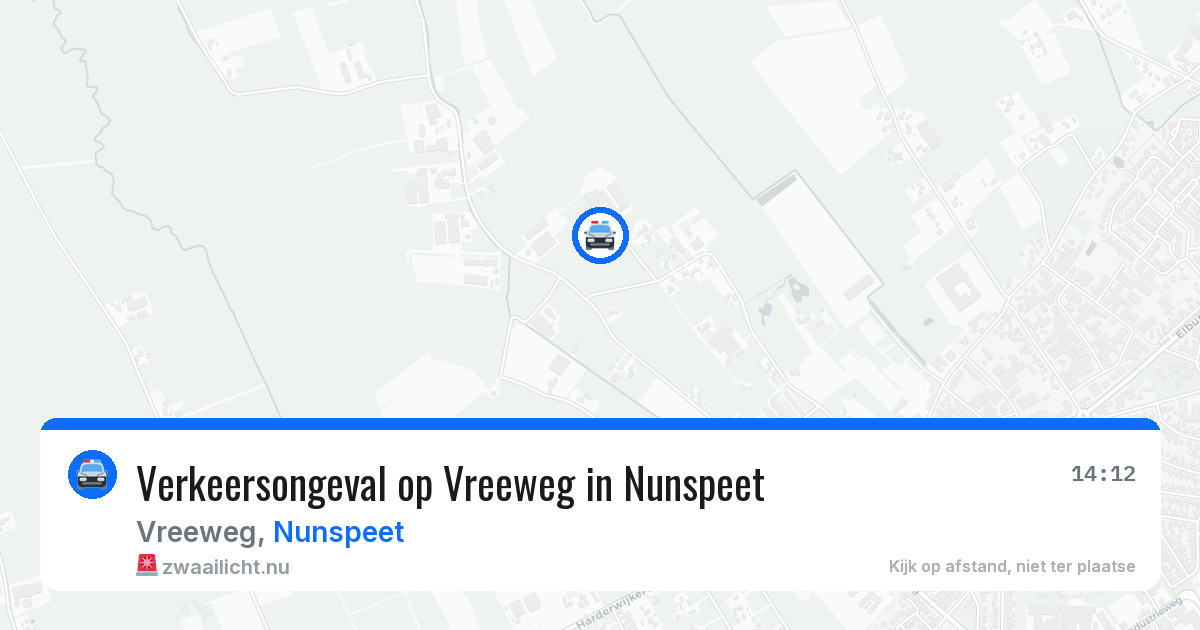 Verkeersongeval op Vreeweg in Nunspeet — 20 jun 2026