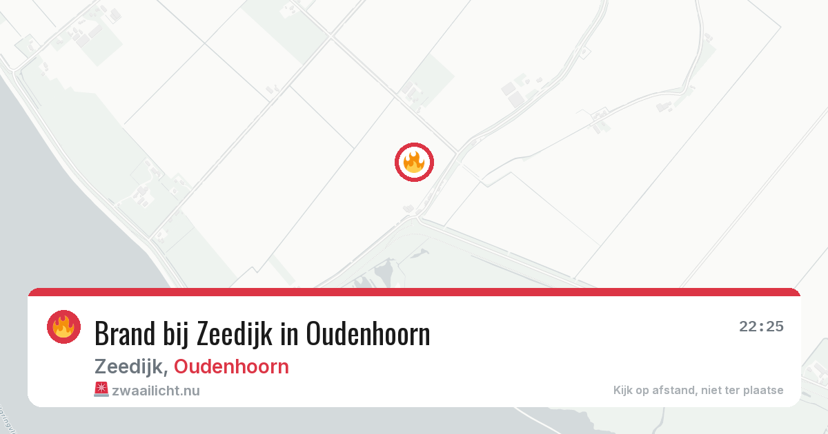 Brand bij Zeedijk in Oudenhoorn — 30 mei 2026