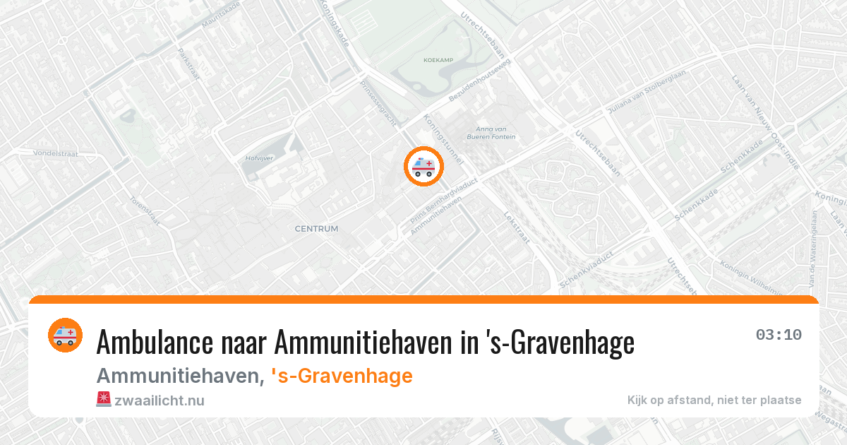 Ambulance naar Ammunitiehaven in 's-Gravenhage — 22 mei 2026
