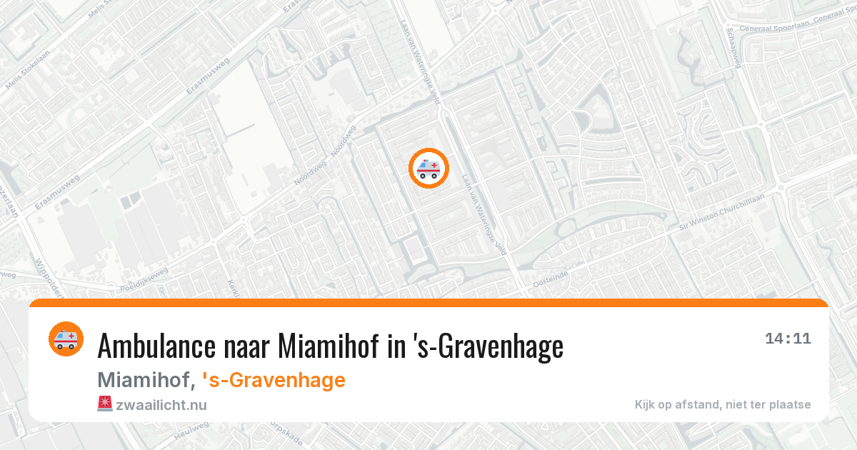 Ambulance naar Miamihof in 's-Gravenhage — 14 jul 2026