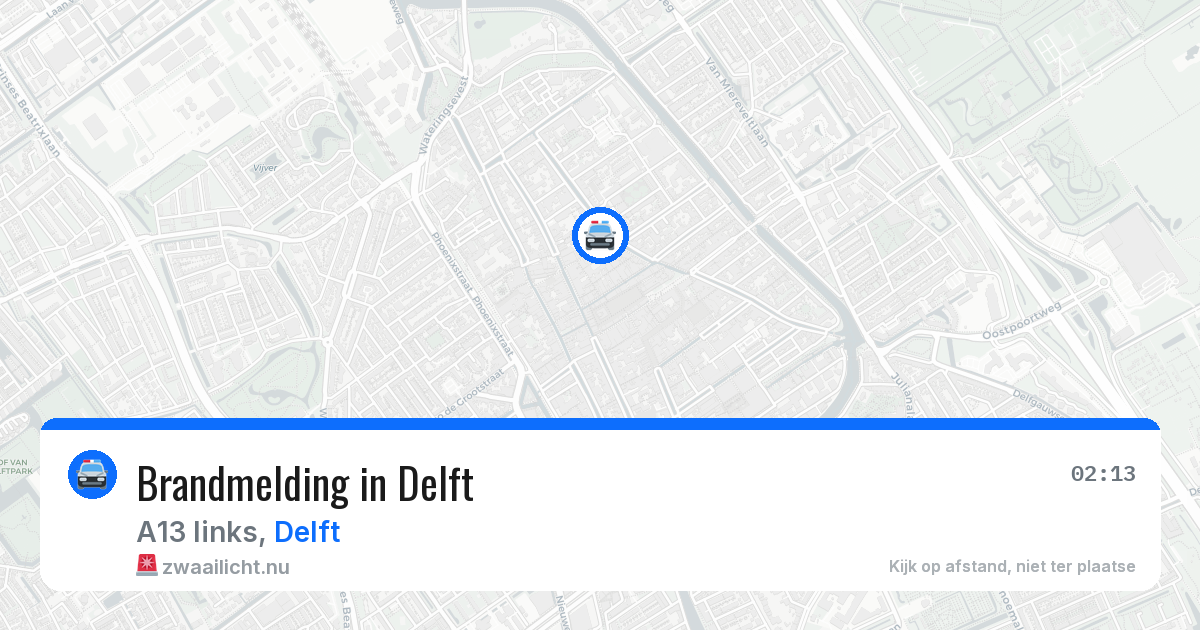 Brandmelding in Delft — 22 mrt 2026