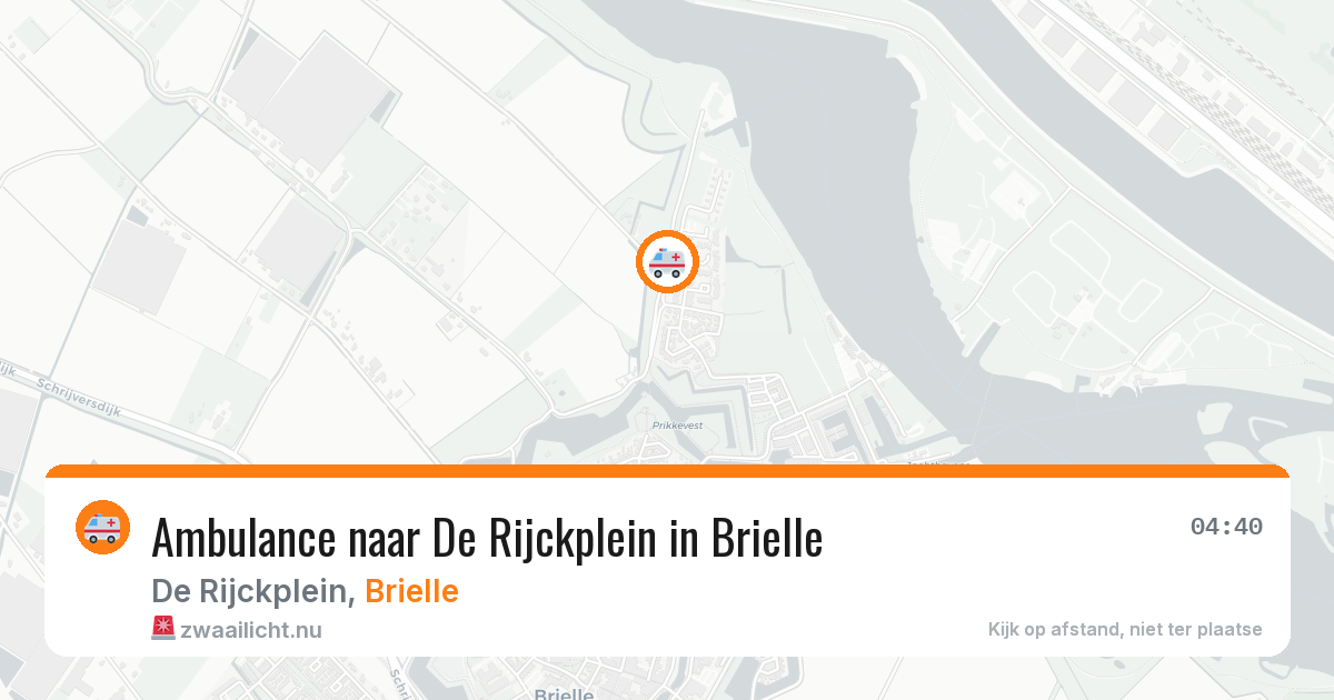 Ambulance naar De Rijckplein in Brielle — 15 jul 2026