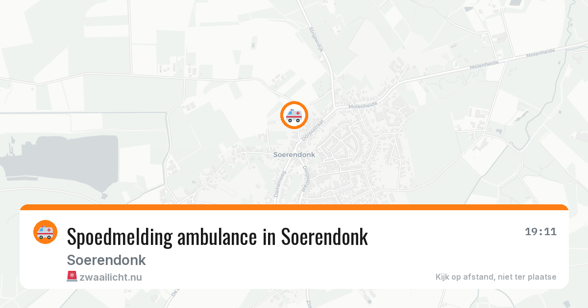 Spoedmelding ambulance in Soerendonk — 17 jan 2026