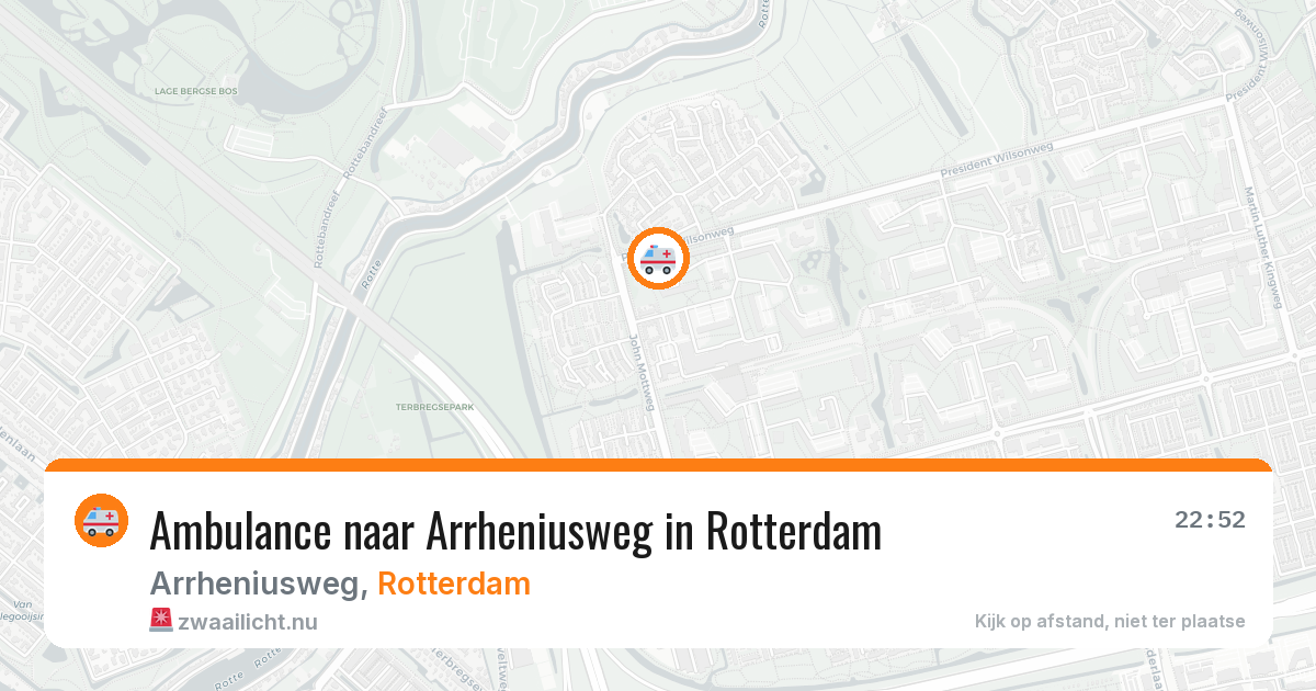 Ambulance naar Arrheniusweg in Rotterdam — 17 jul 2026