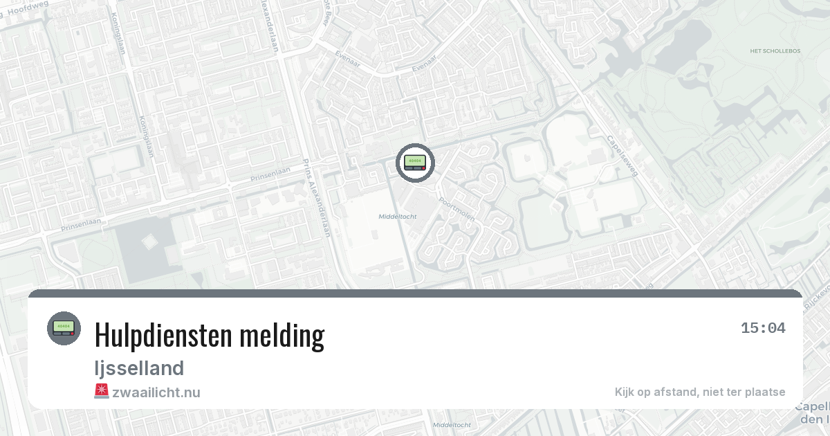 Hulpdiensten melding — 2 mrt 2026