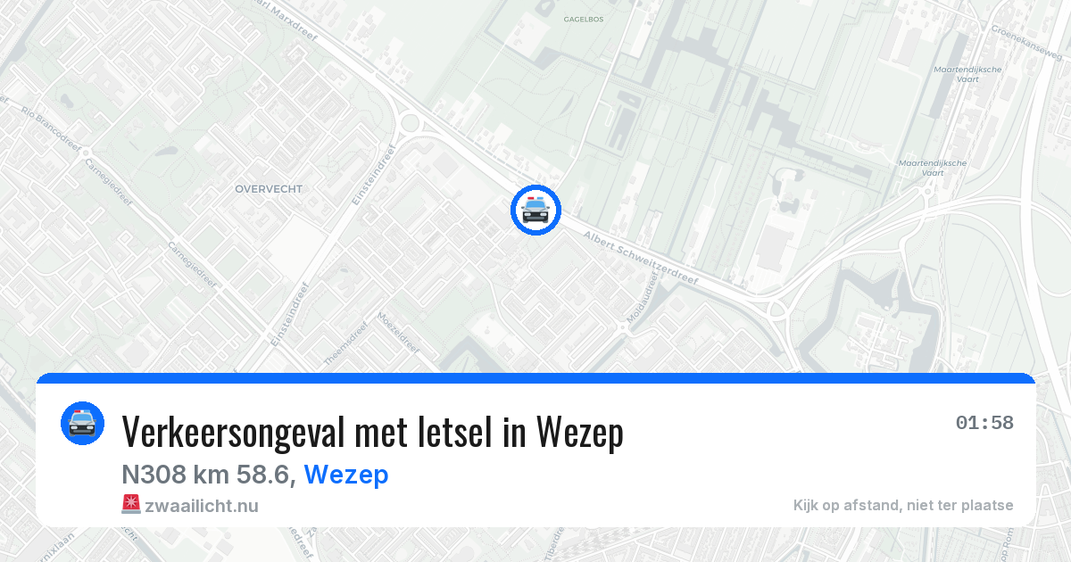 Verkeersongeval met letsel in Wezep — 17 jan 2026
