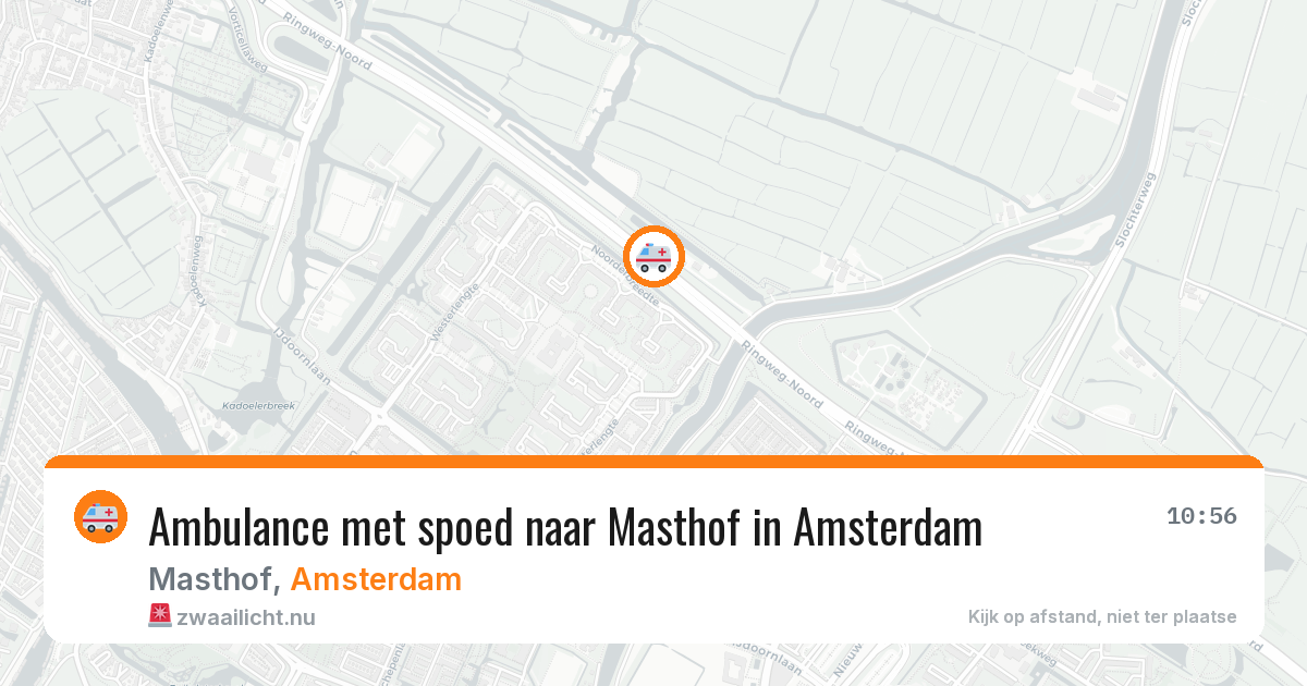 Ambulance met spoed naar Masthof in Amsterdam — 17 jul 2026