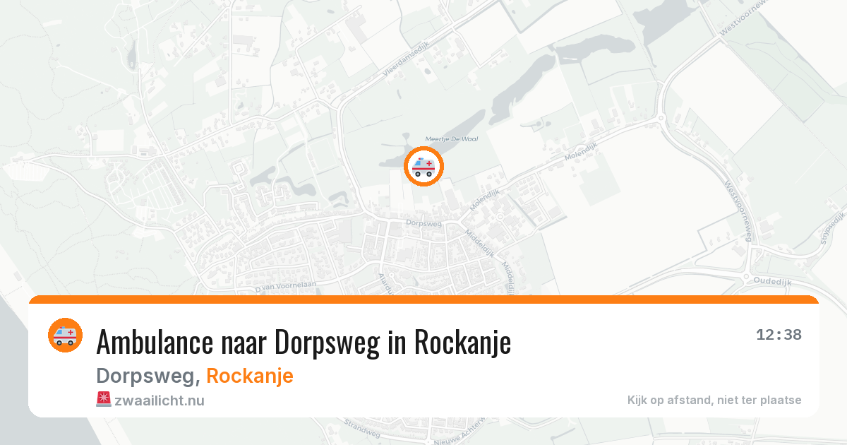 Ambulance naar Dorpsweg in Rockanje — 22 mei 2026