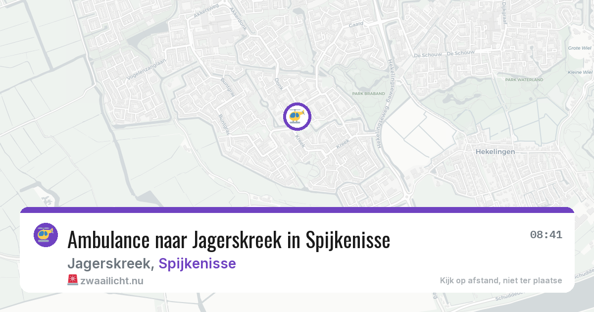 Ambulance naar Jagerskreek in Spijkenisse — 3 mrt 2026