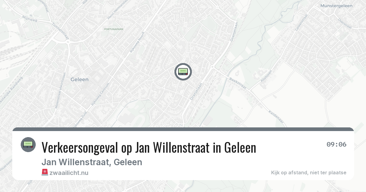 Verkeersongeval op Jan Willenstraat in Geleen — 1 jul 2026