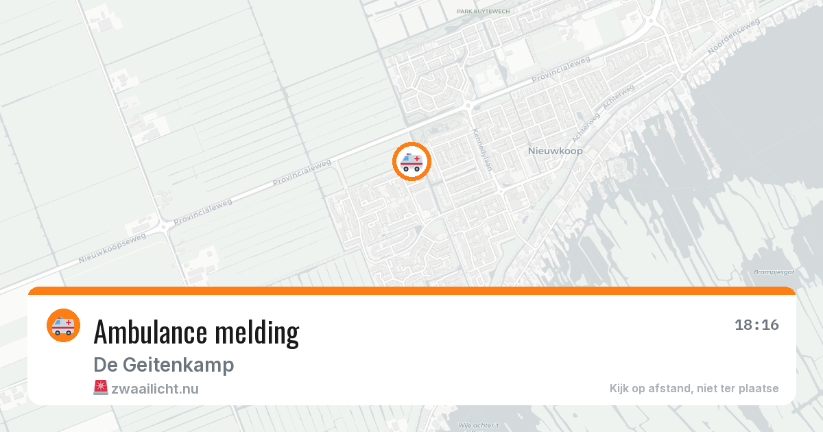 Ambulance melding — 16 feb 2026