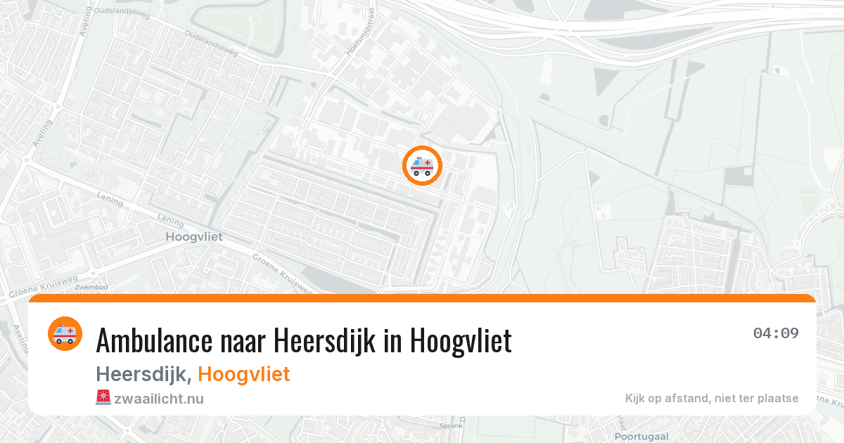 Ambulance naar Heersdijk in Hoogvliet — 20 jul 2026