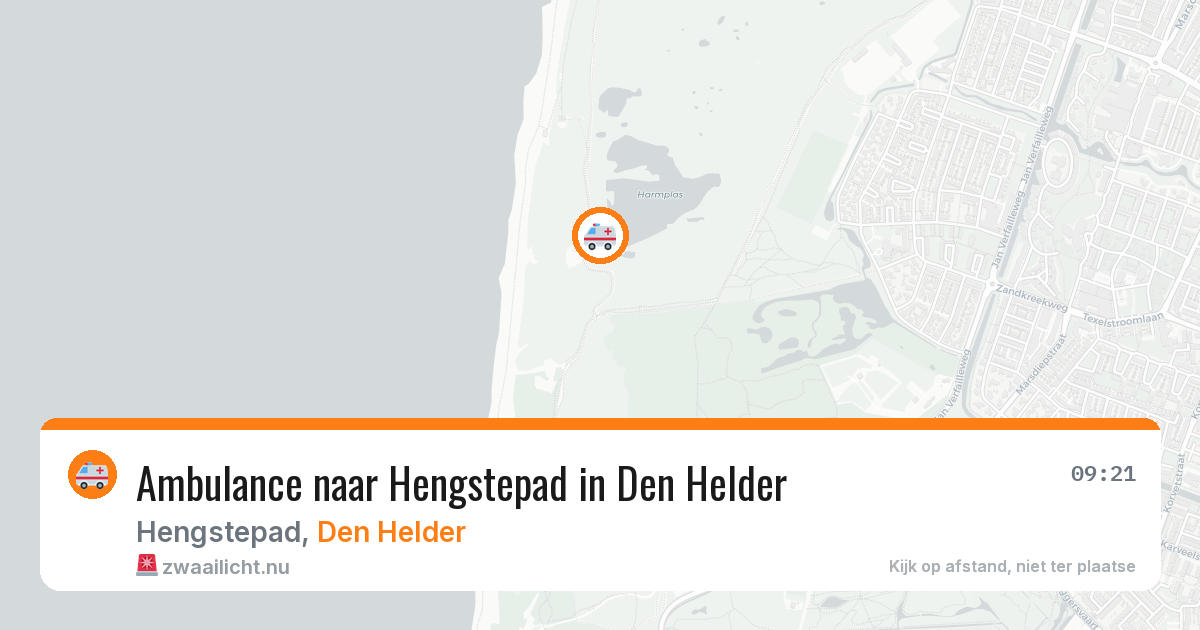 Ambulance naar Hengstepad in Den Helder — 25 mei 2026