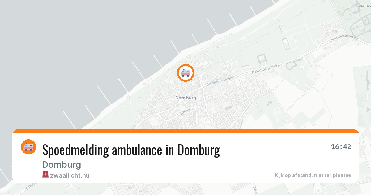 Spoedmelding ambulance in Domburg — 22 mei 2026