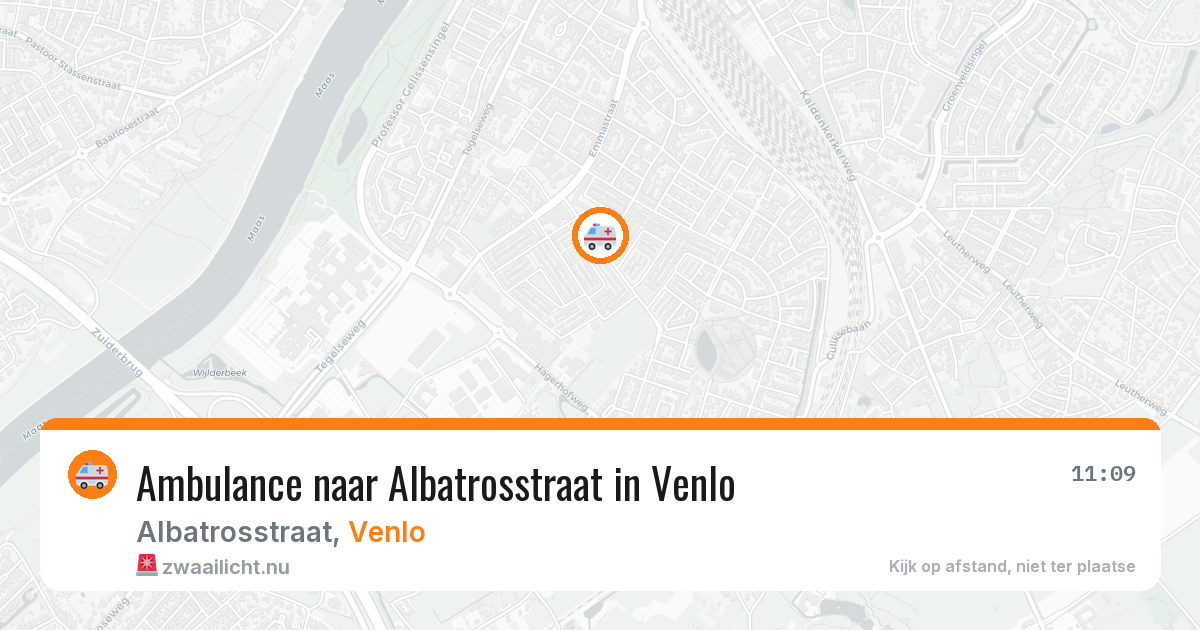 Ambulance naar Albatrosstraat in Venlo — 18 jul 2026
