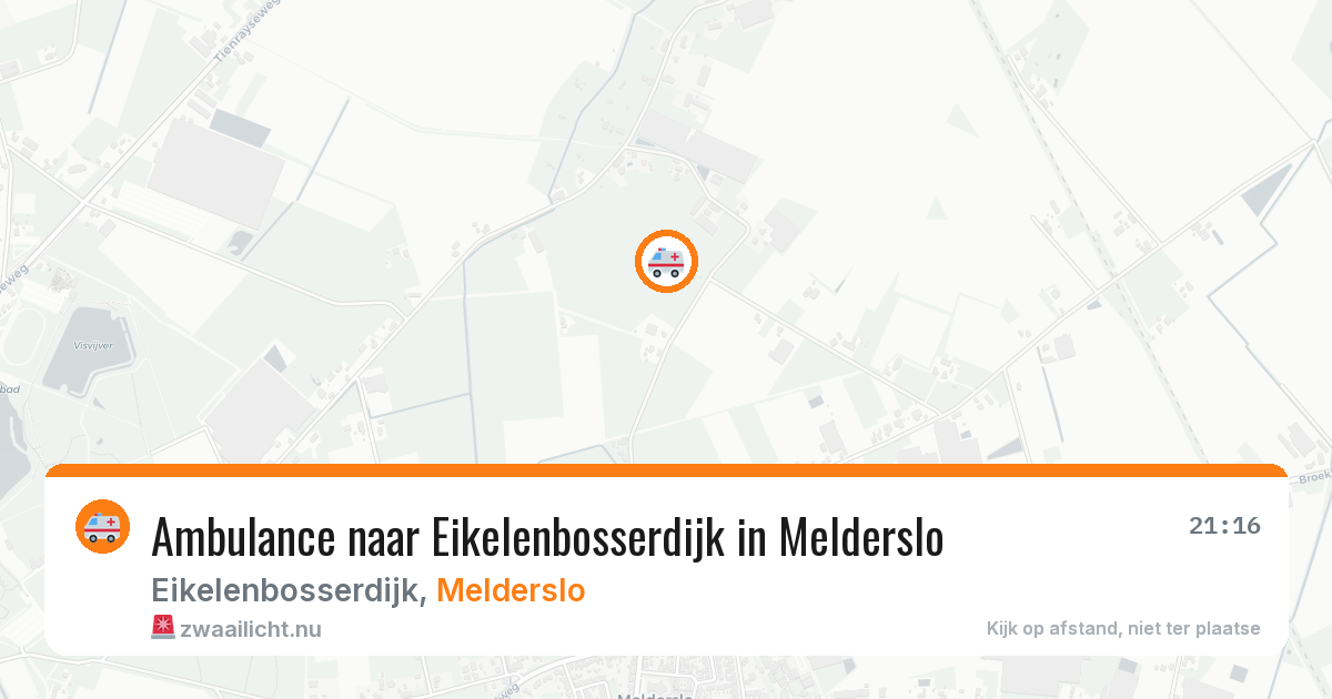 Ambulance naar Eikelenbosserdijk in Melderslo — 2 jul 2026