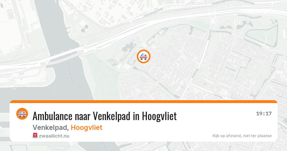 Ambulance naar Venkelpad in Hoogvliet — 24 jul 2026