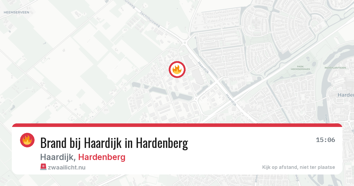 Brand bij Haardijk in Hardenberg — 31 mei 2026