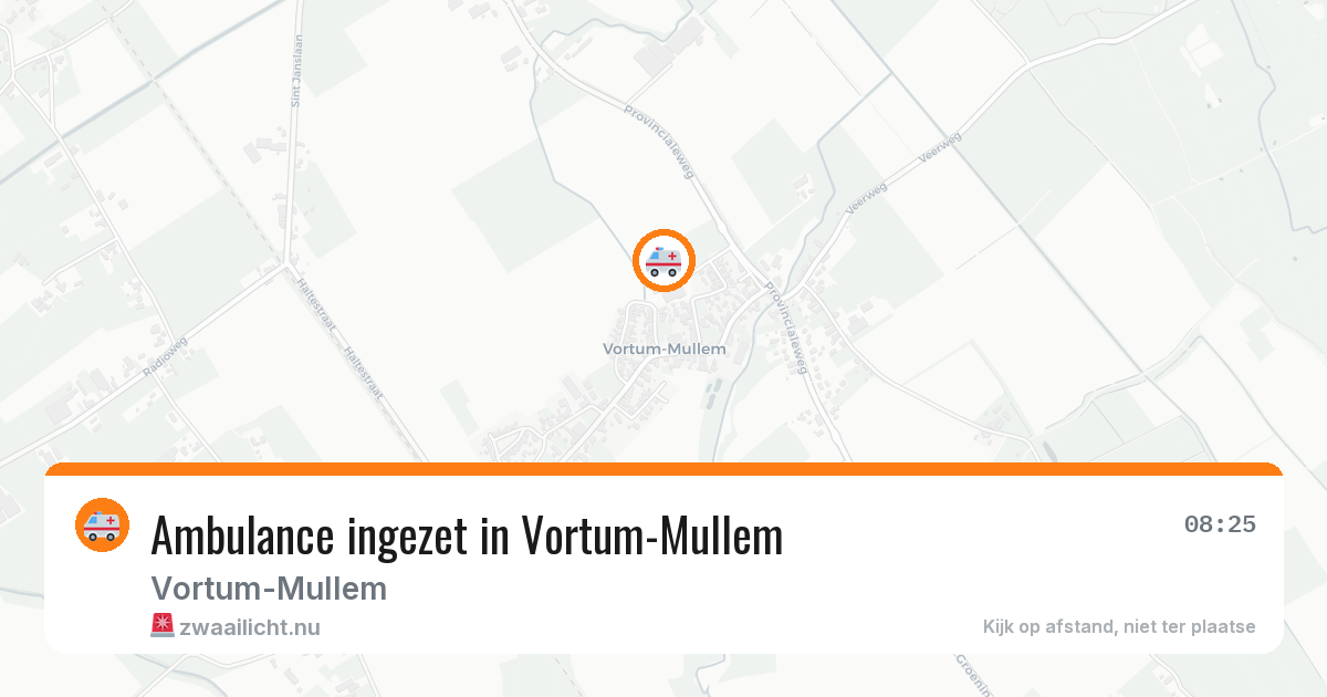 Ambulance ingezet in Vortum-Mullem — 2 jun 2026