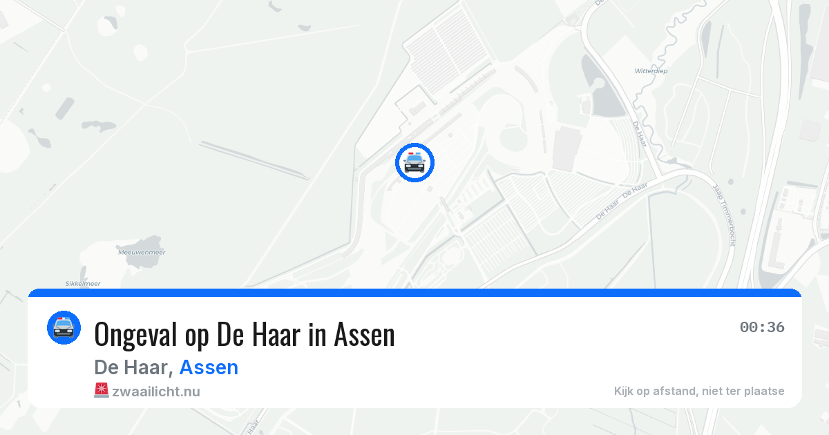 Ongeval op De Haar in Assen — 25 jul 2026