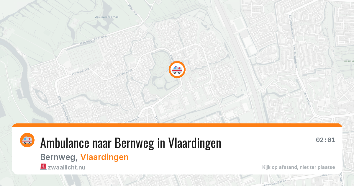 Ambulance naar Bernweg in Vlaardingen — 14 mei 2026