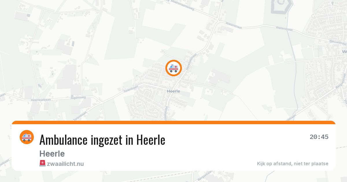 Ambulance ingezet in Heerle — 10 jul 2026