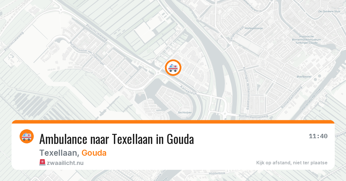 Ambulance naar Texellaan in Gouda — 7 jun 2026