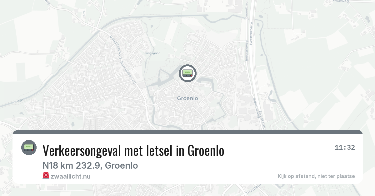 Verkeersongeval met letsel in Groenlo — 30 mrt 2026