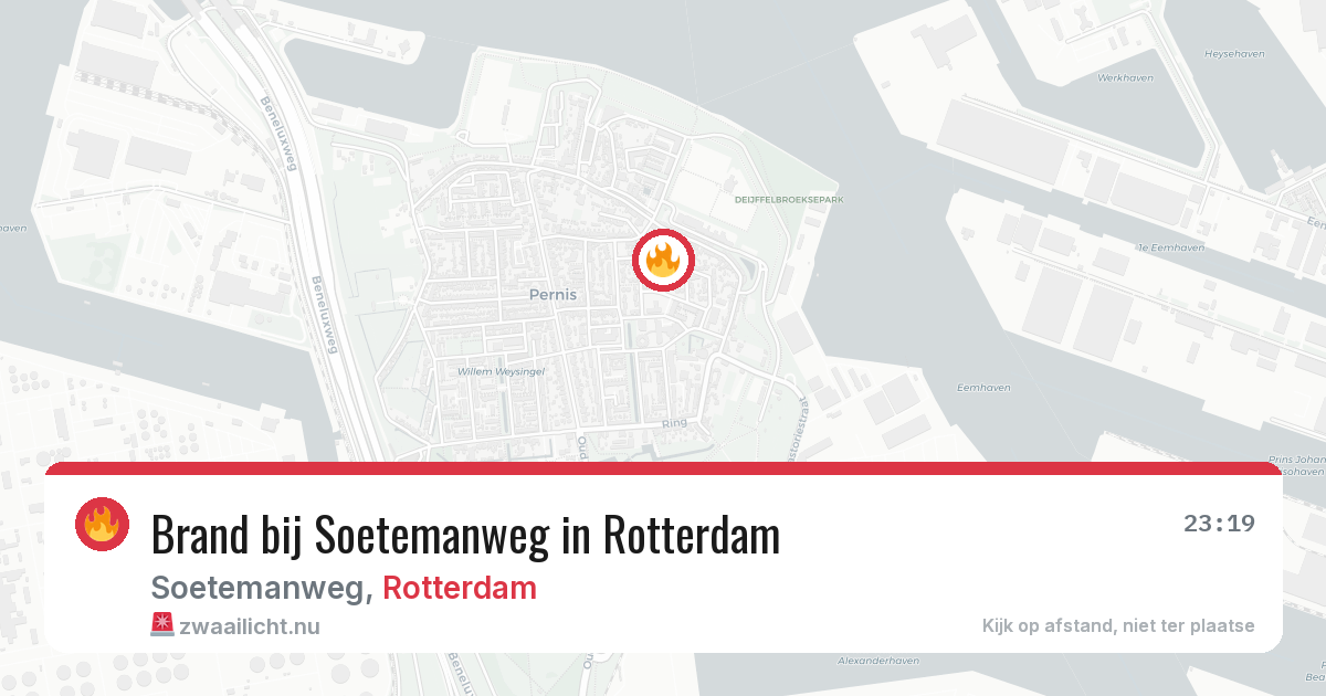 Brand bij Soetemanweg in Rotterdam — 7 mei 2026