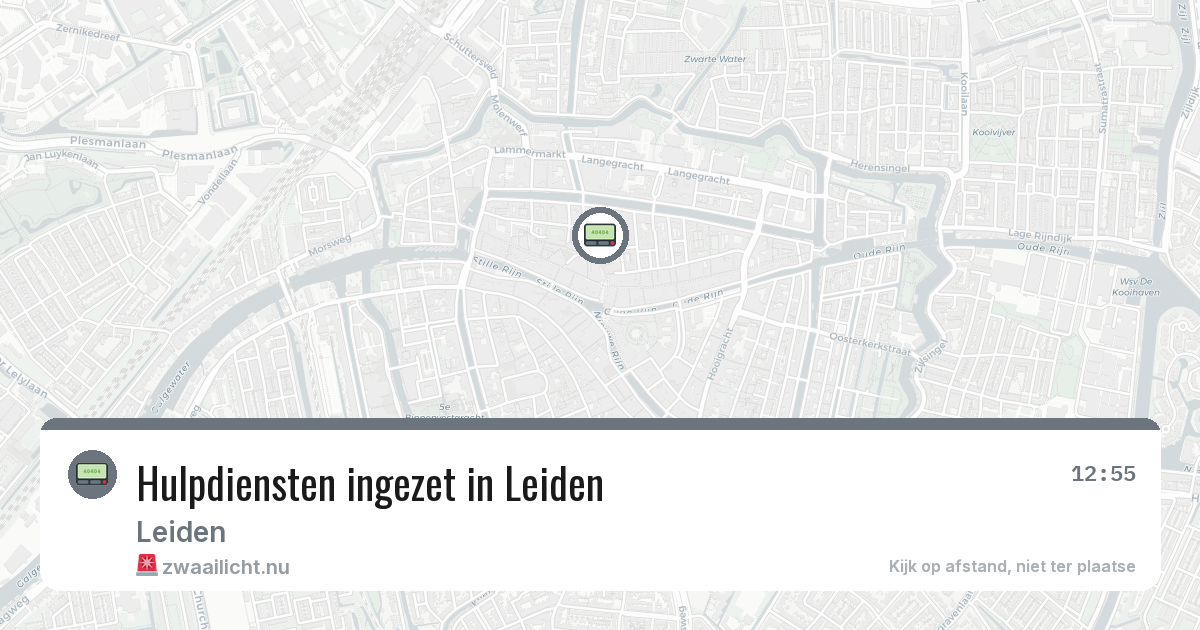 Hulpdiensten ingezet in Leiden — 19 mei 2026 | 🚨 Zwaailicht.nu
