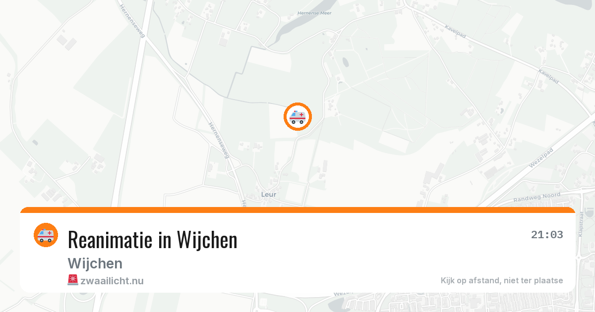 Reanimatie in Wijchen — 14 jul 2026