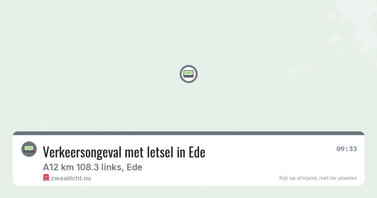 Verkeersongeval met letsel in Ede — 4 jun 2026