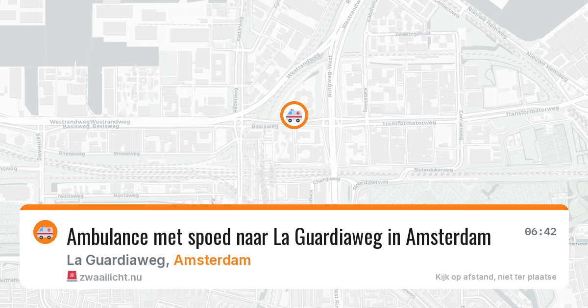 Ambulance met spoed naar La Guardiaweg in Amsterdam — 14 jul 2026