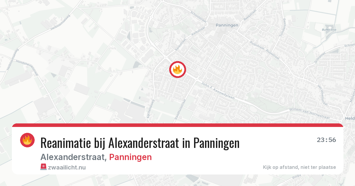 Reanimatie bij Alexanderstraat in Panningen — 24 mei 2026
