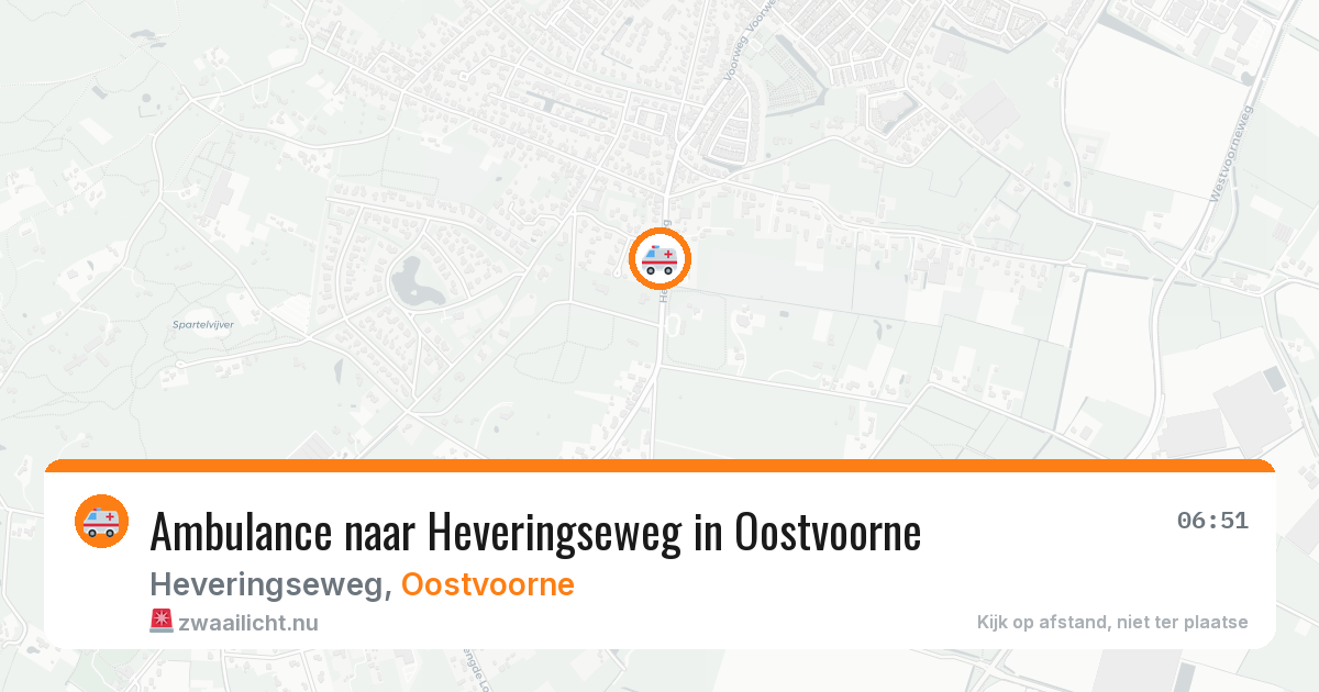 Ambulance naar Heveringseweg in Oostvoorne — 31 mei 2026