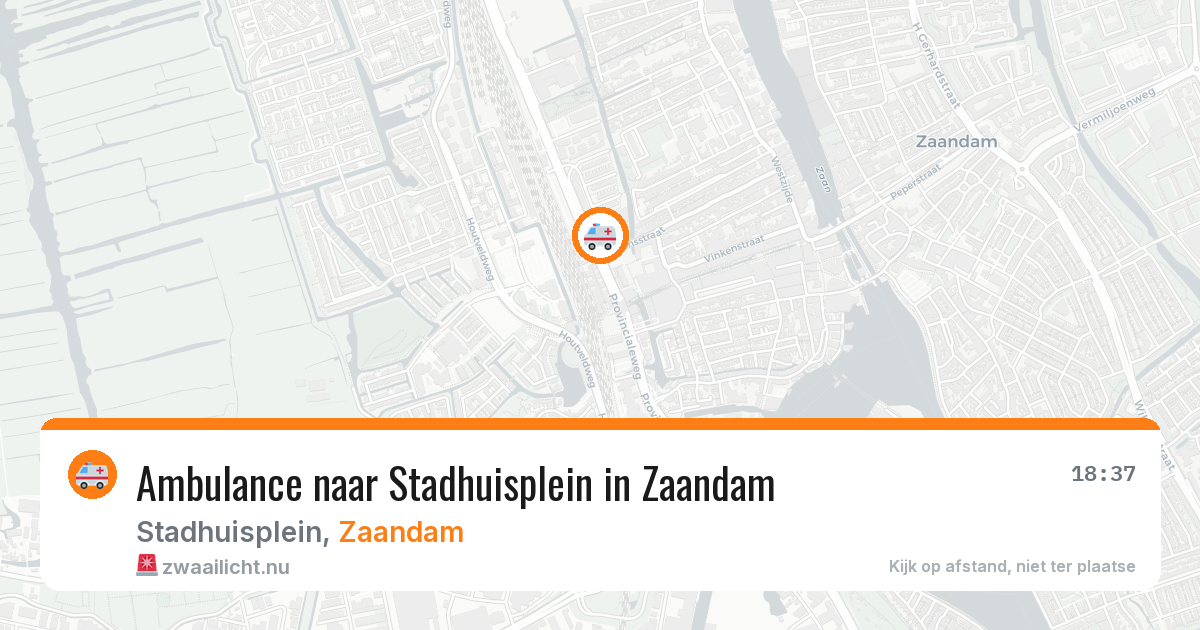 Ambulance naar Stadhuisplein in Zaandam — 21 jul 2026