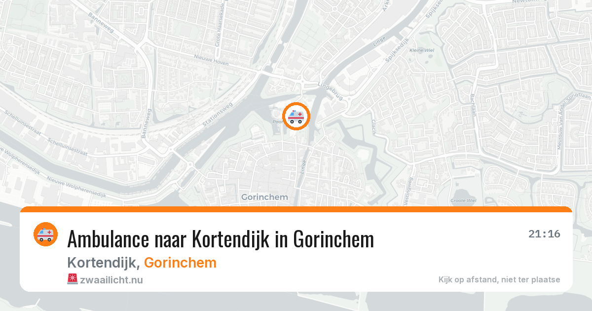 Ambulance naar Kortendijk in Gorinchem — 6 mei 2026