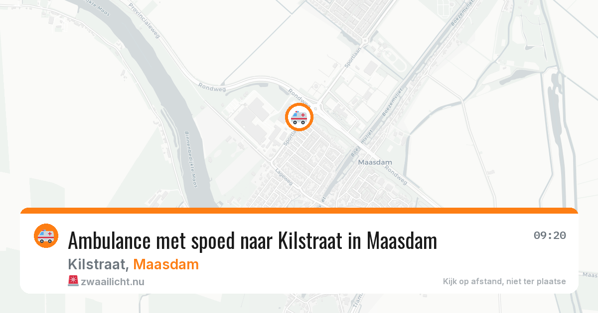 Ambulance met spoed naar Kilstraat in Maasdam — 18 jan 2026