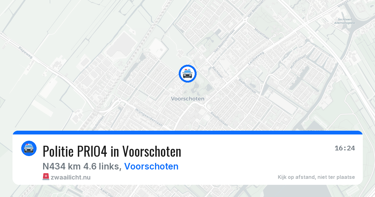 Politie PRIO4 in Voorschoten — 25 mei 2026 | 🚨 Zwaailicht.nu