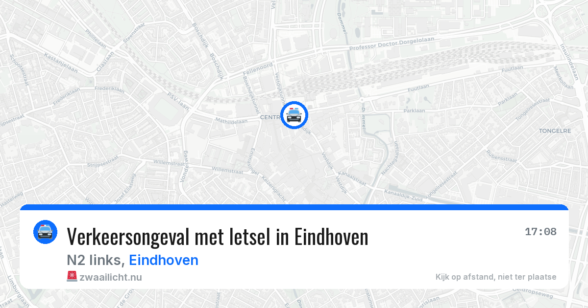 Verkeersongeval met letsel in Eindhoven — 23 mrt 2026