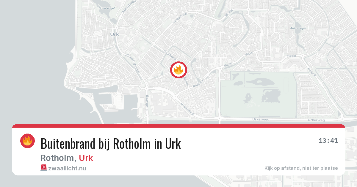 Buitenbrand bij Rotholm in Urk — 26 mrt 2026