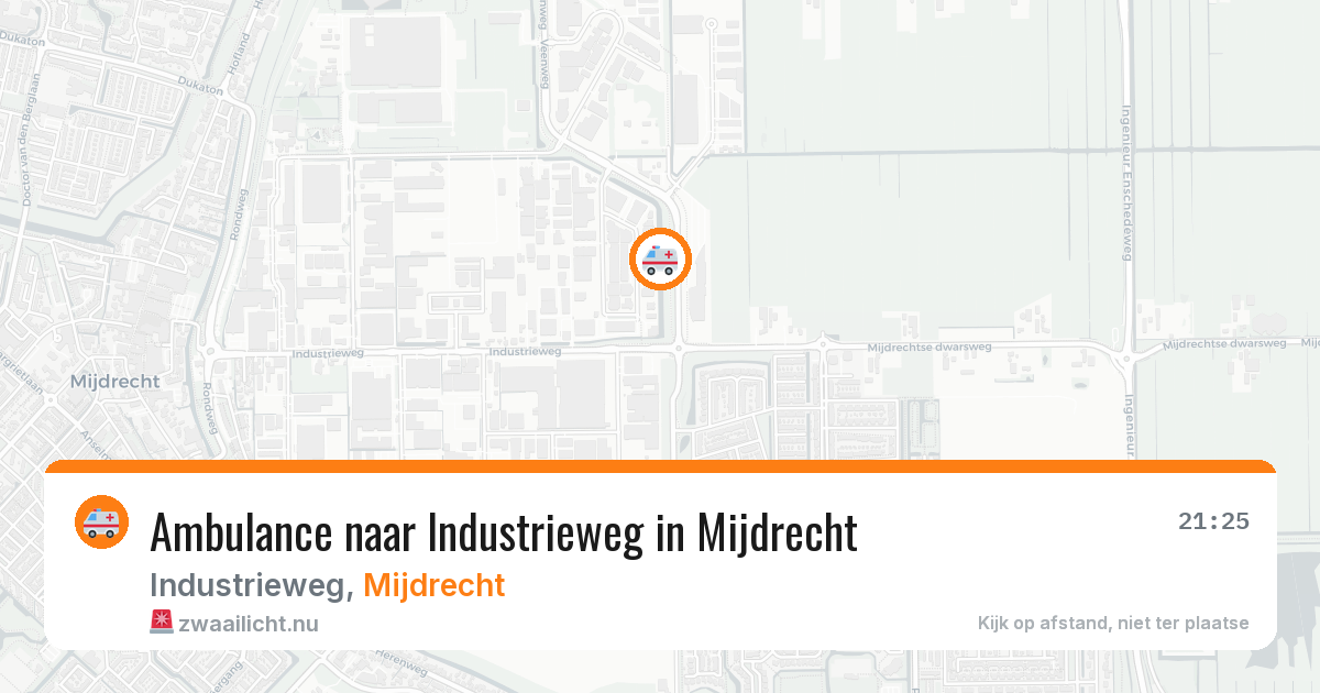 Ambulance naar Industrieweg in Mijdrecht — 2 jun 2026
