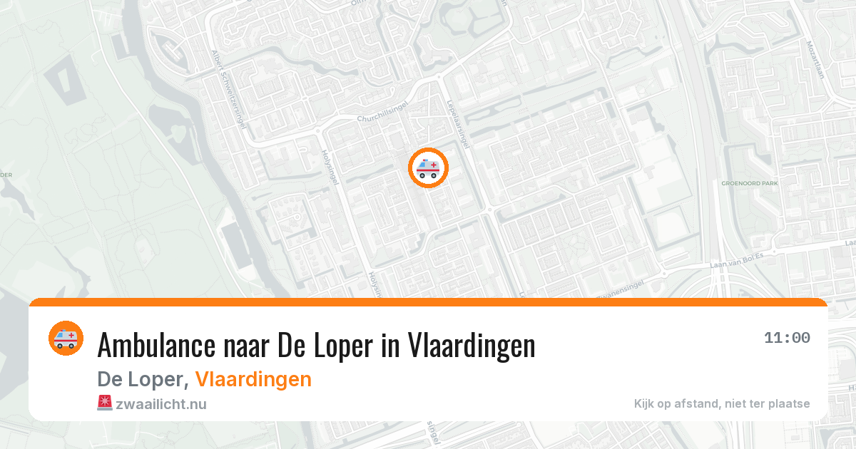Ambulance naar De Loper in Vlaardingen — 18 mrt 2026
