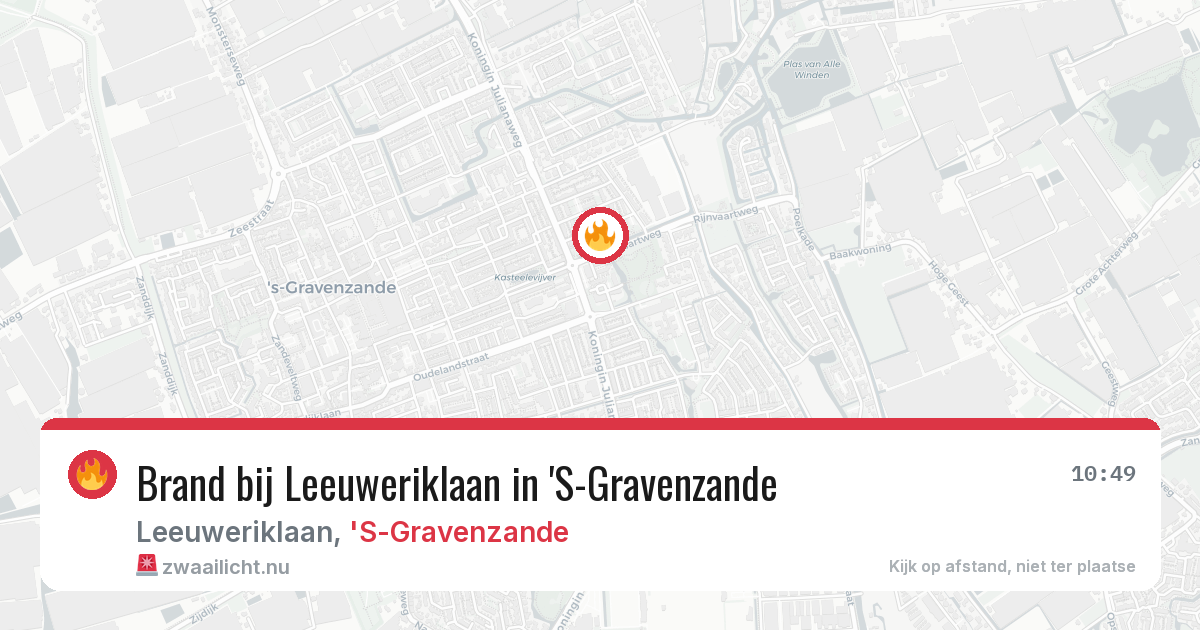 Brand bij Leeuweriklaan in 'S-Gravenzande — 7 apr 2026